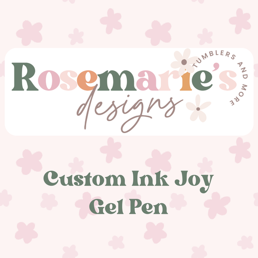 Custom ink joy gel Pen, Custom pen, personalized Pen