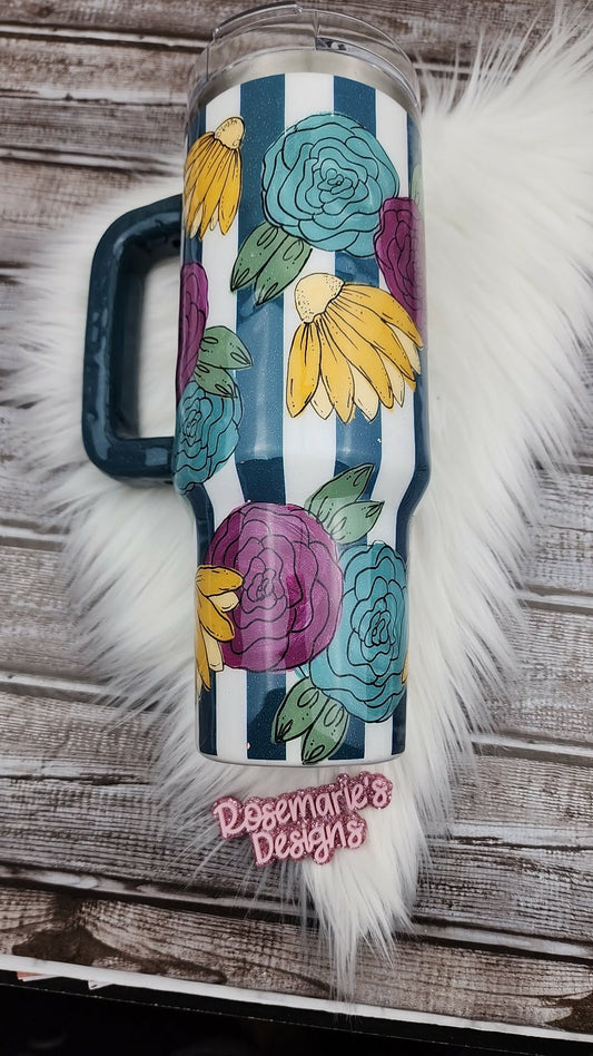 20-40oz Stripped Floral