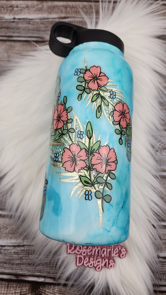 23-34oz Feather Floral