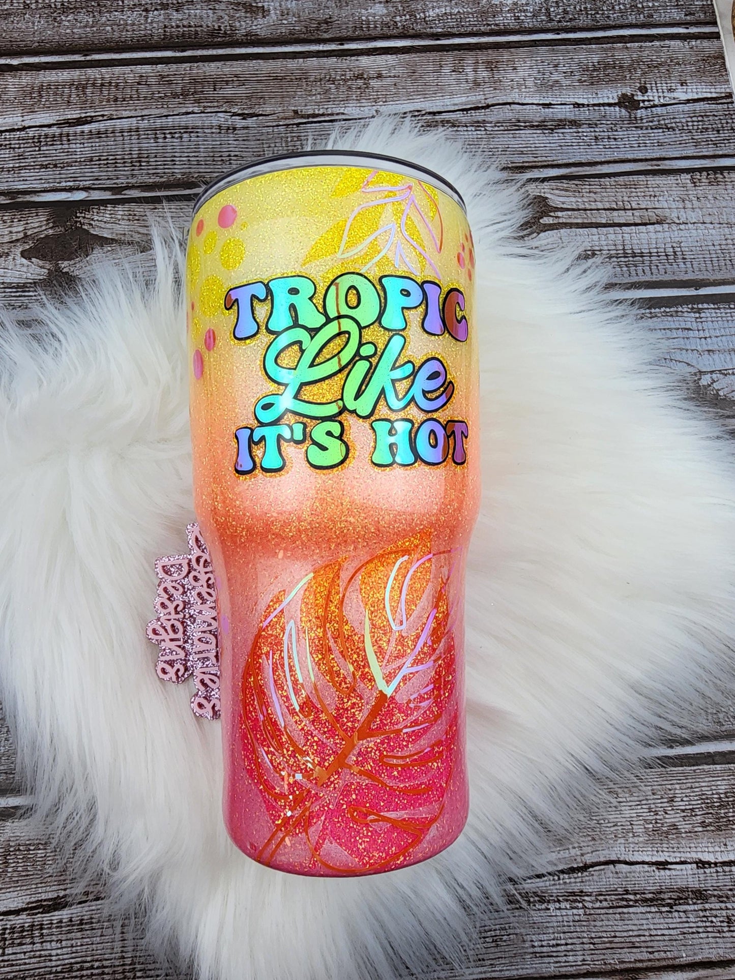 Monstera tumbler, Florial tumbler, Personalized Tumbler, customized tumblers, Gifts for her, 30oz tumbler