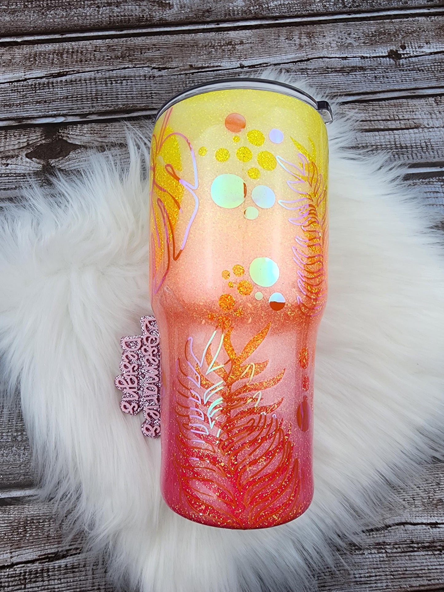 Monstera tumbler, Florial tumbler, Personalized Tumbler, customized tumblers, Gifts for her, 30oz tumbler