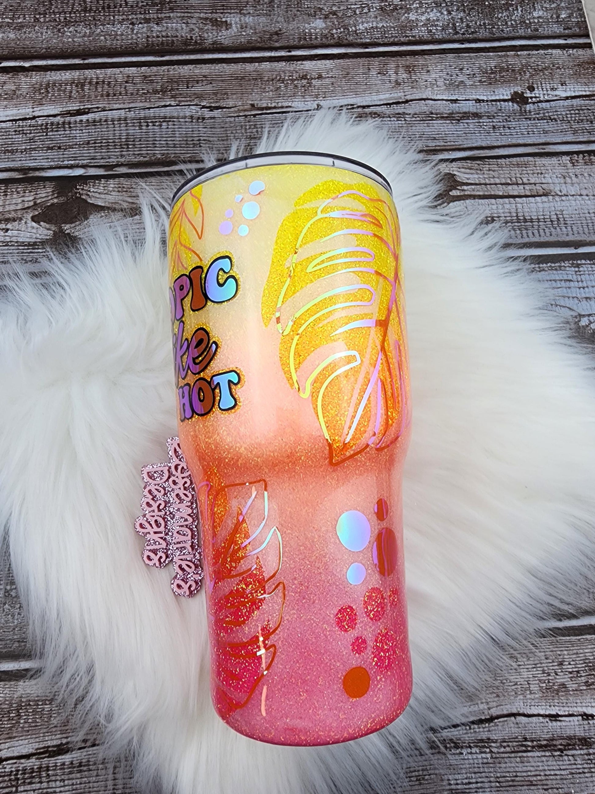 Monstera tumbler, Florial tumbler, Personalized Tumbler, customized tumblers, Gifts for her, 30oz tumbler