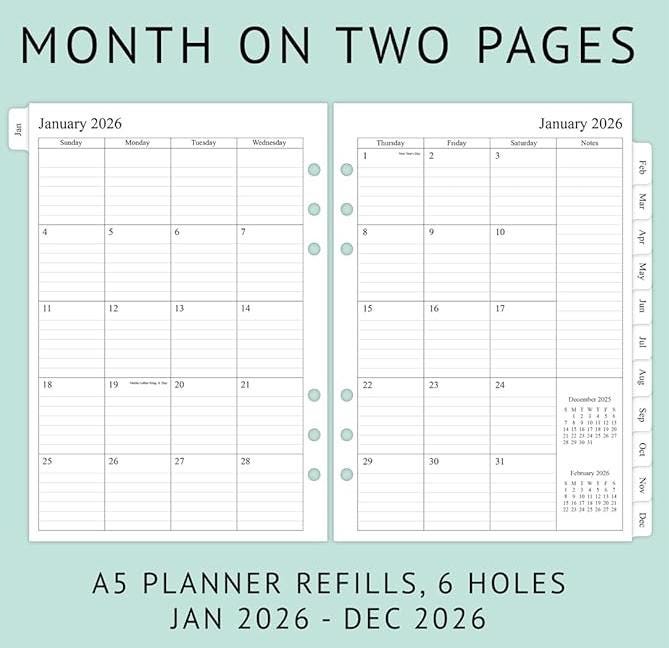 A5 Planner Insert