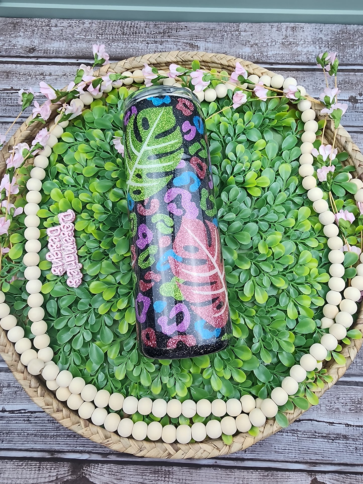 20oz tropical leopard