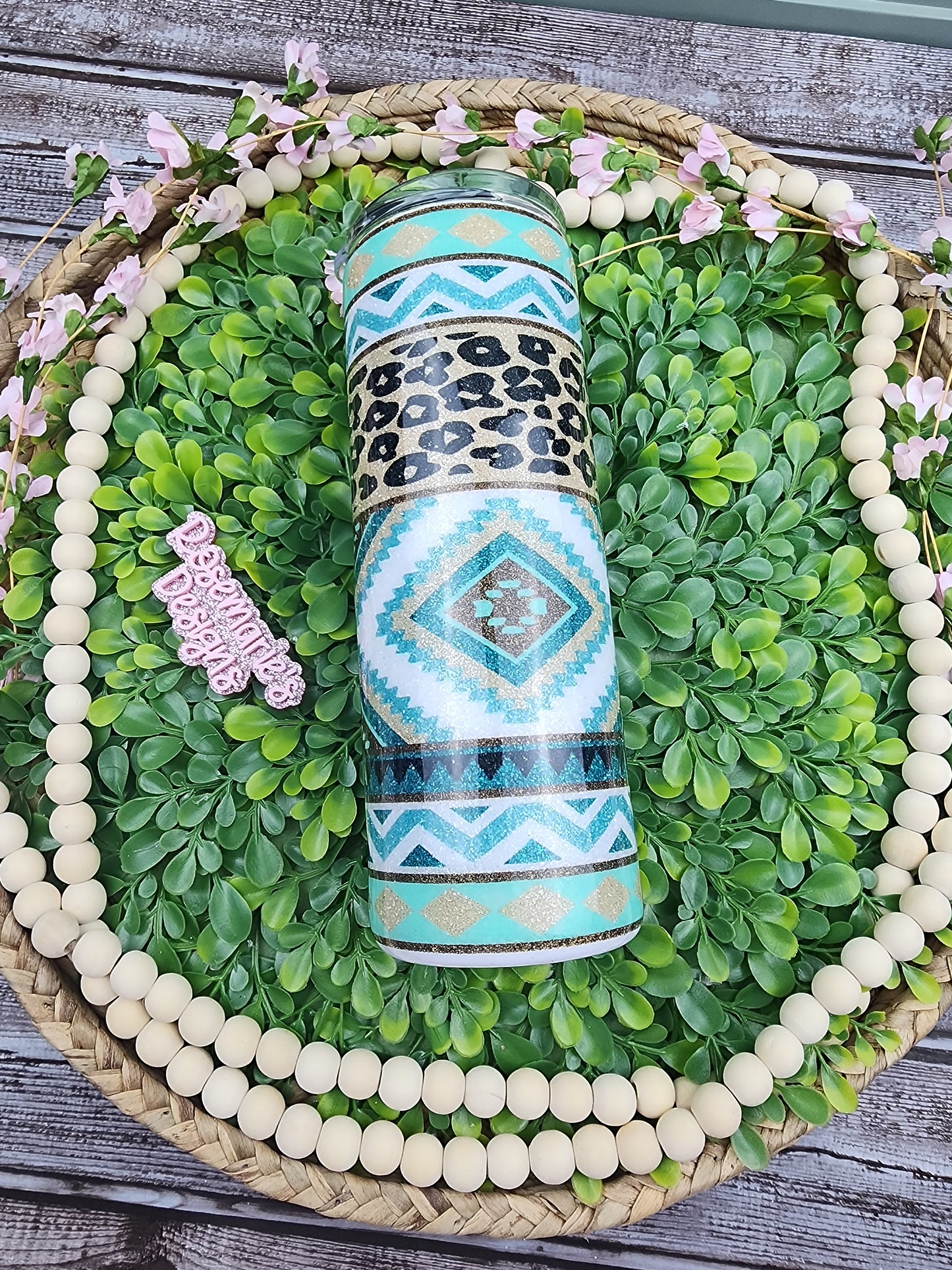 20oz Teal Southwestern