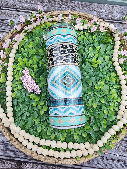 20oz Teal Southwestern