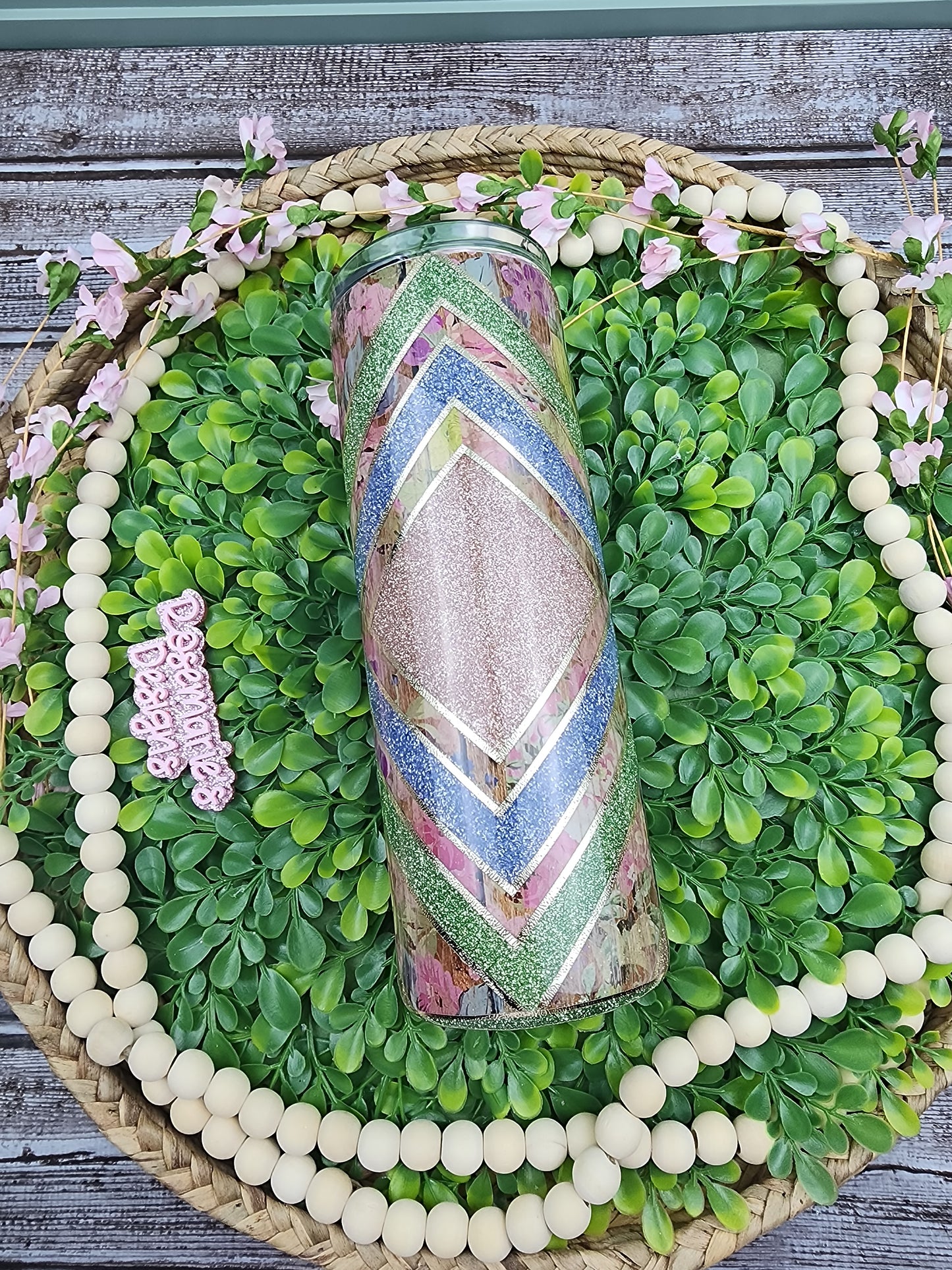 20oz Rustic floral