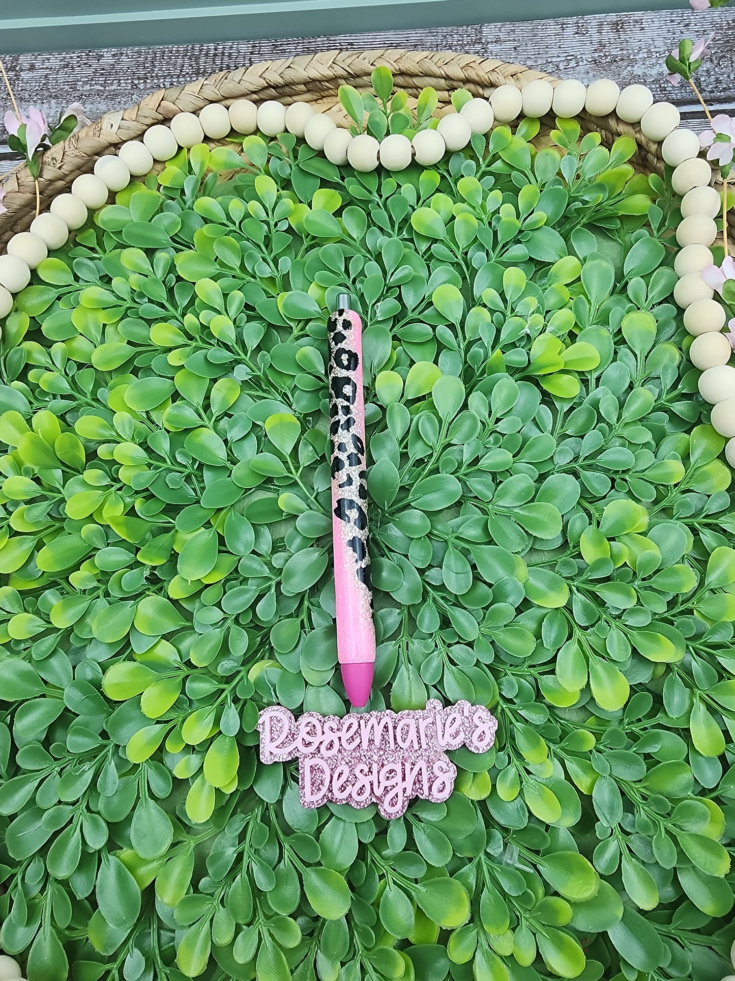 Neon Leopard swirl pen