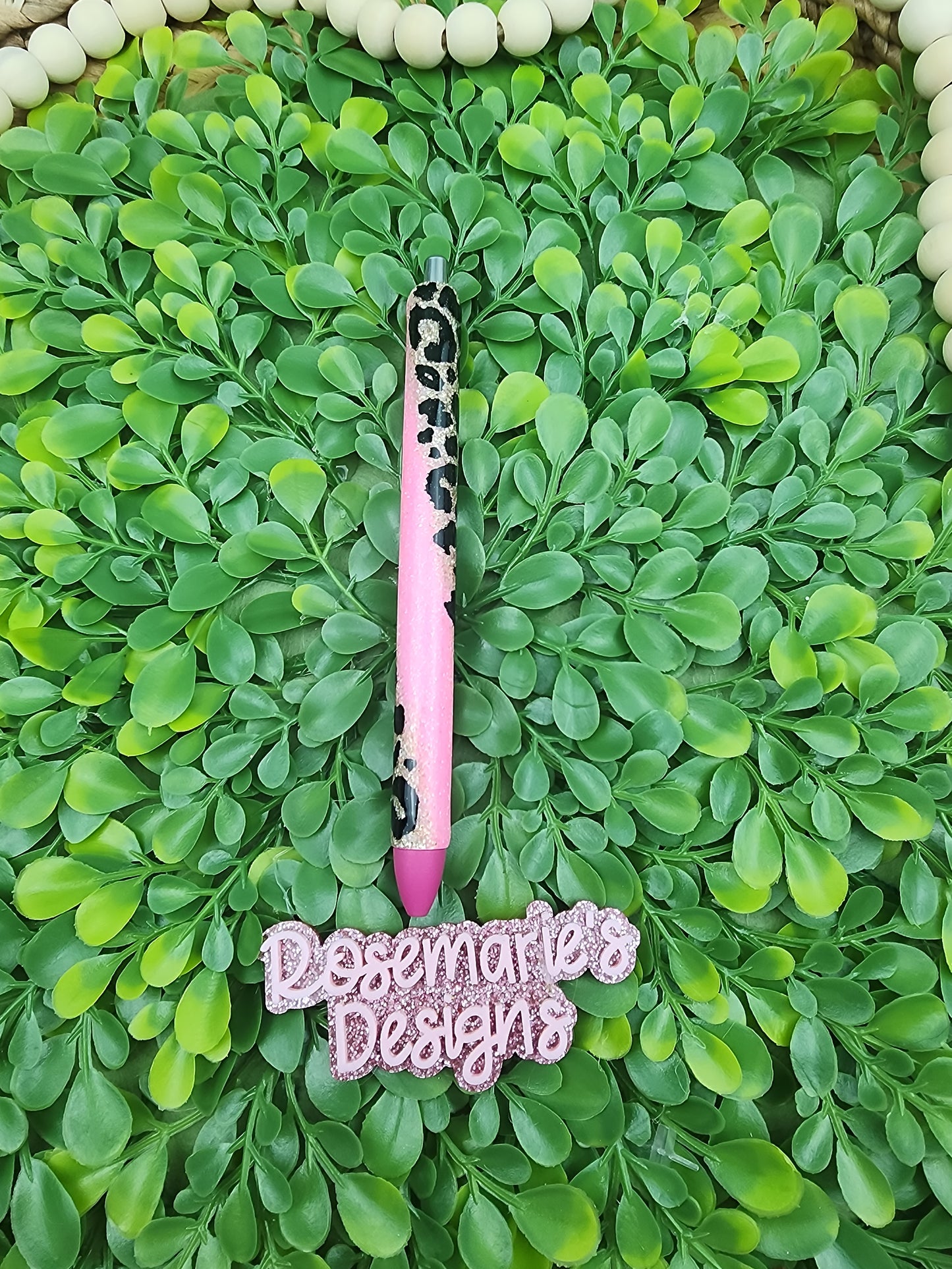 Neon Leopard swirl pen