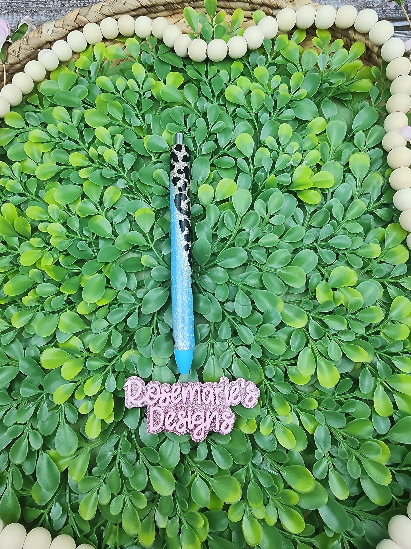 Neon Leopard swirl pen