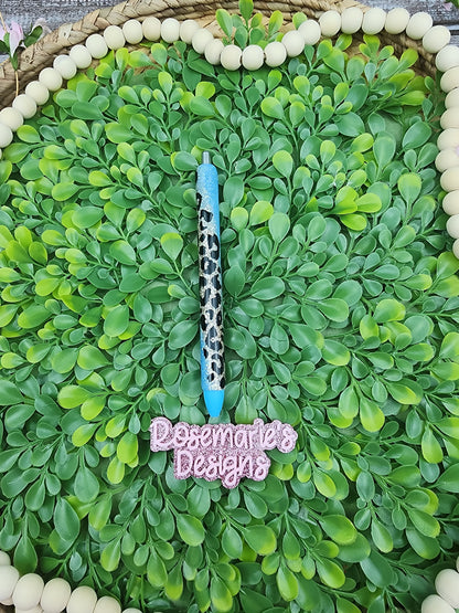 Neon Leopard swirl pen