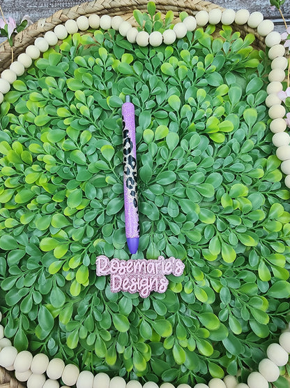 Neon Leopard swirl pen