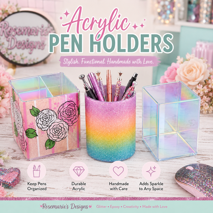 Handmade Acrylic Pen Holders