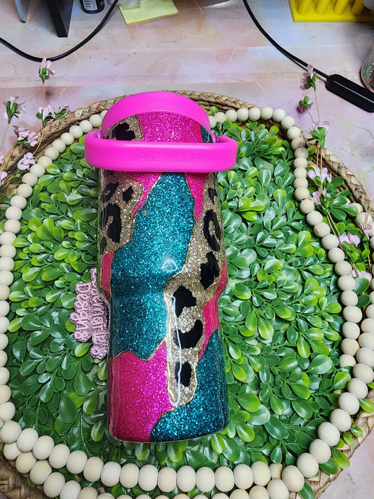 16- Pink Teal Splash