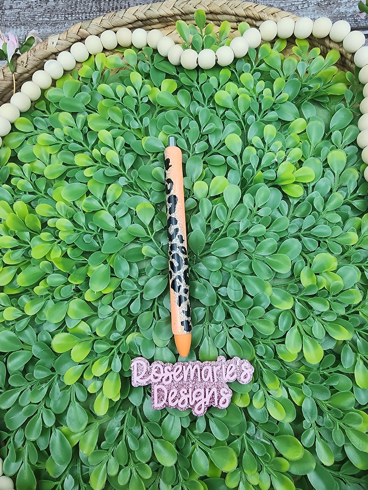 Neon Leopard swirl pen